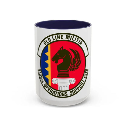 135th Operations Support Flight (U.S. Air Force) Accent Coffee Mug 15oz Navy - Go Mug Yourself