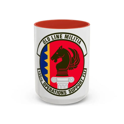 135th Operations Support Flight (U.S. Air Force) Accent Coffee Mug 15oz Red - Go Mug Yourself