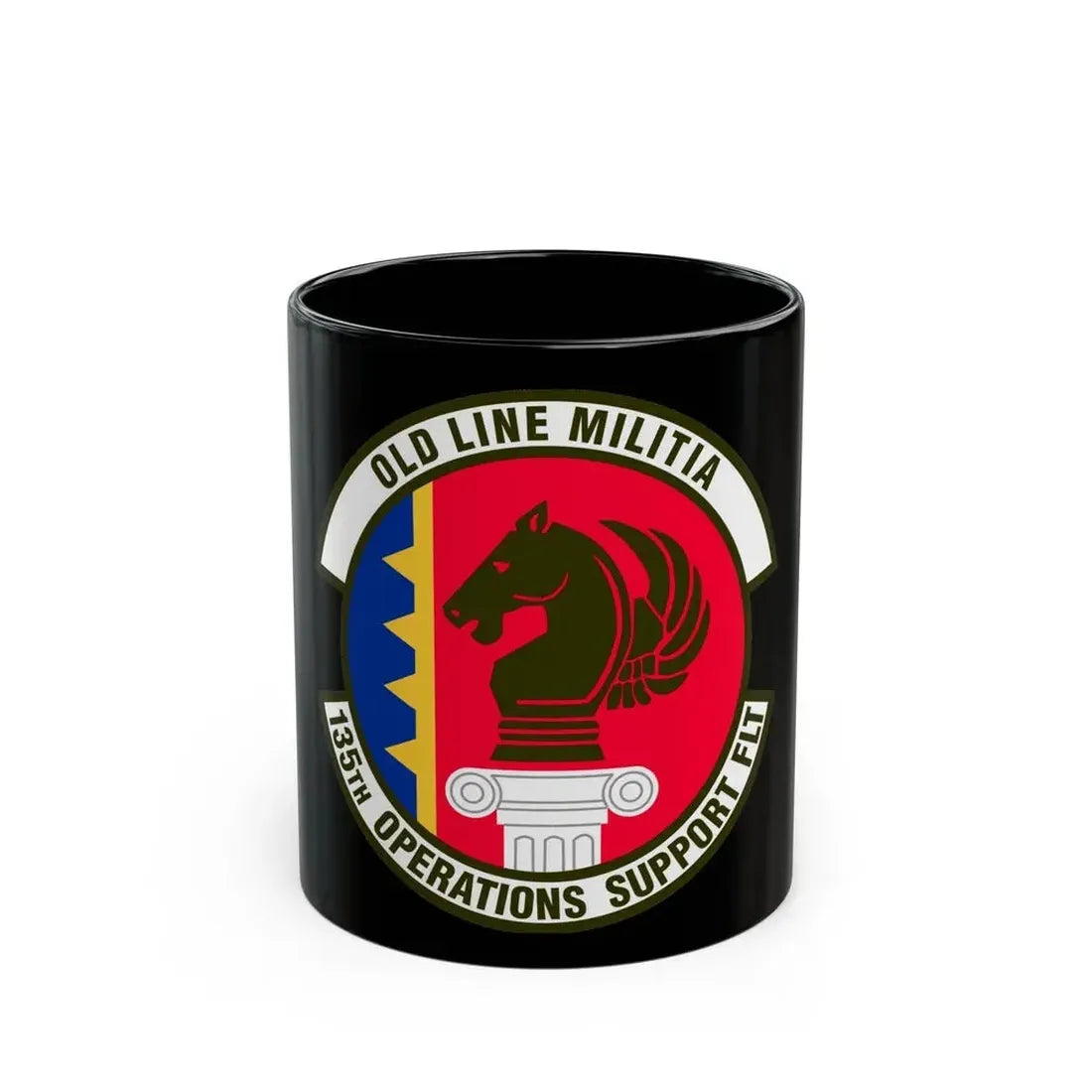 135th Operations Support Flight (U.S. Air Force) Black Coffee Mug 11oz - Go Mug Yourself
