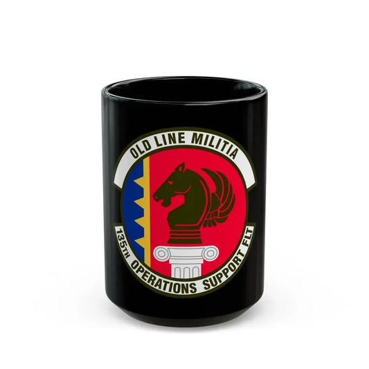 135th Operations Support Flight (U.S. Air Force) Black Coffee Mug 15oz - Go Mug Yourself