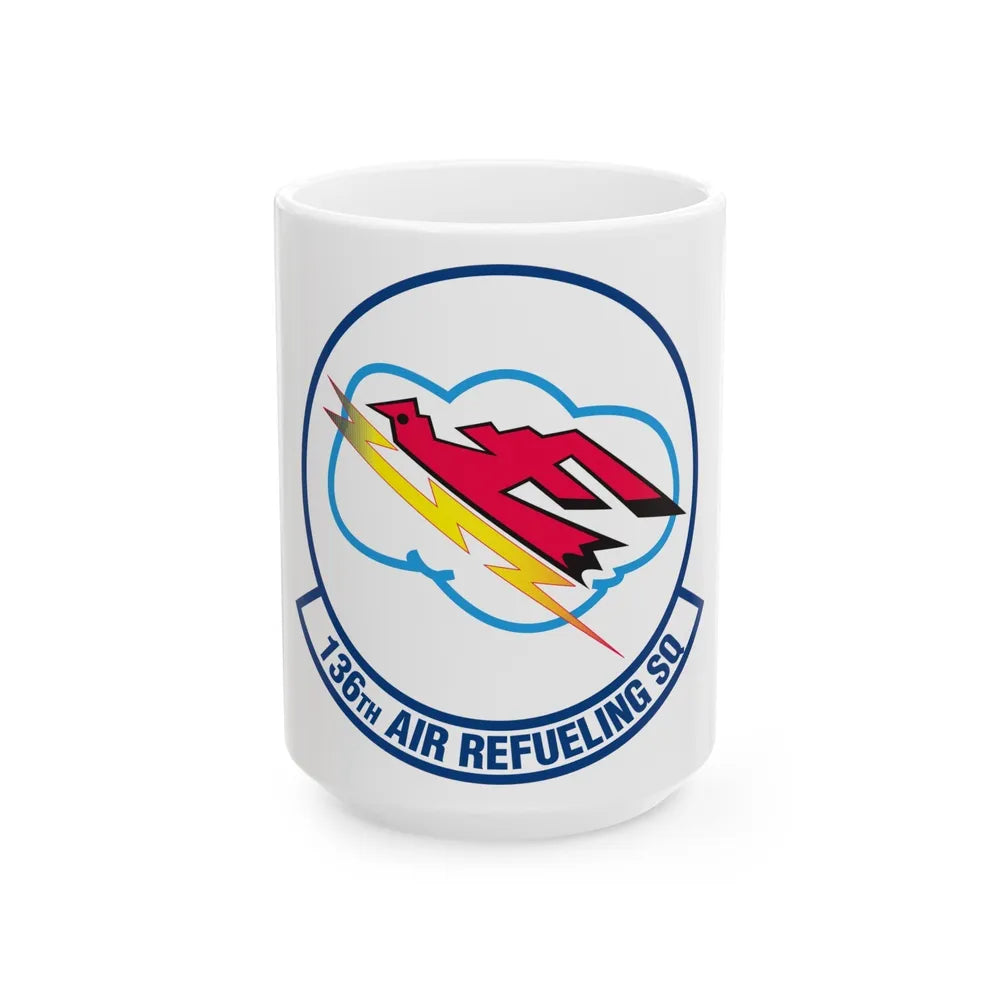 136 Air Refueling Squadron (U.S. Air Force) White Coffee Mug-15oz-Go Mug Yourself