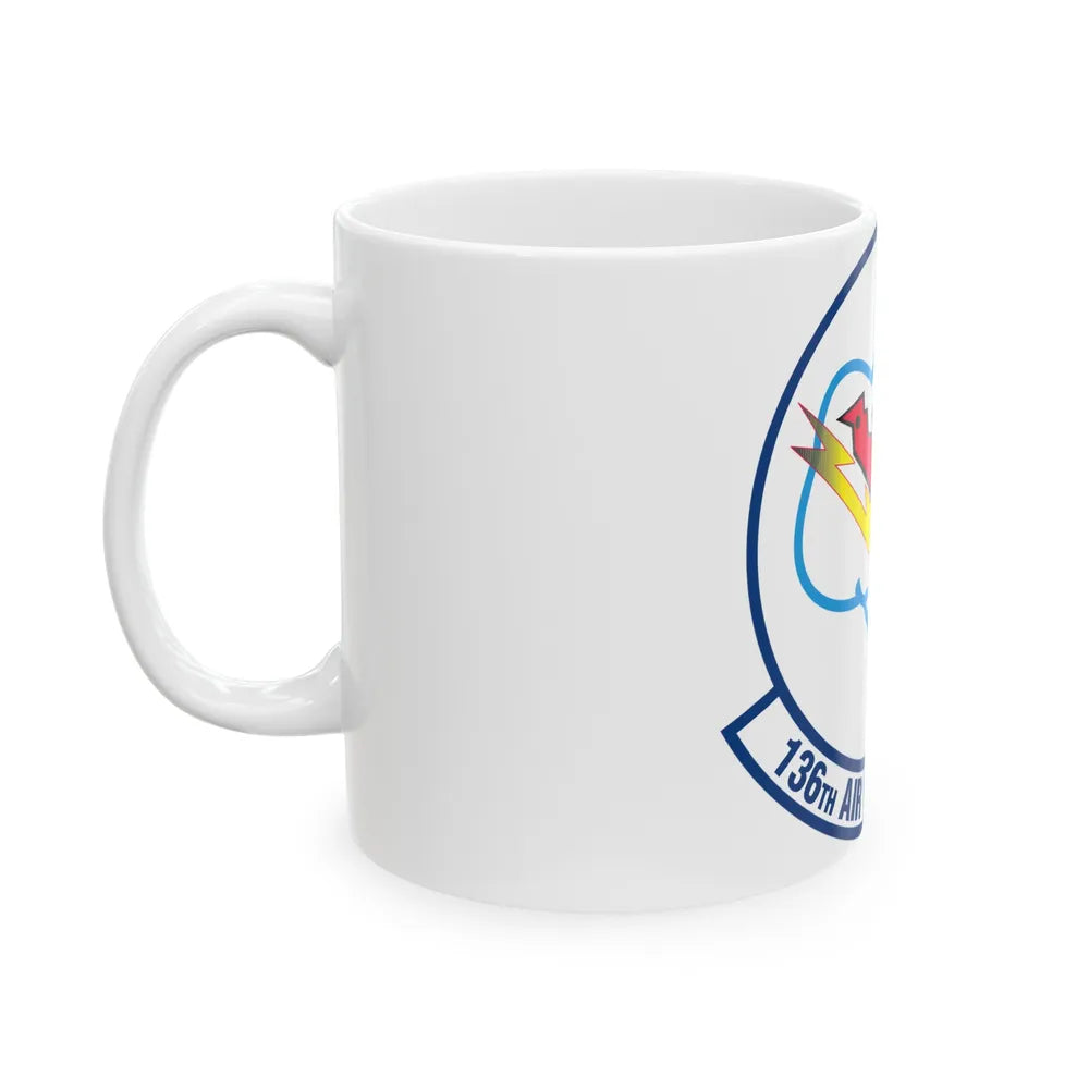 136 Air Refueling Squadron (U.S. Air Force) White Coffee Mug-Go Mug Yourself