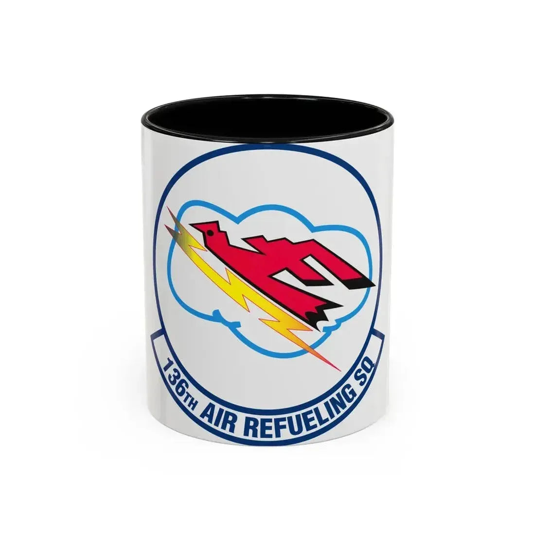 136 Air Refueling Squadron (U.S. Air Force) Accent Coffee Mug 11oz Black - Go Mug Yourself