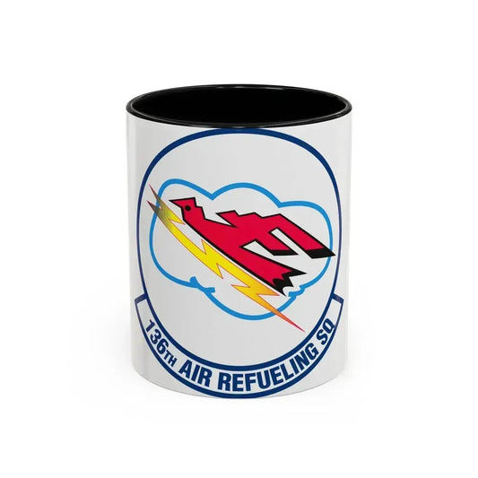 136 Air Refueling Squadron (U.S. Air Force) Accent Coffee Mug 11oz Black - Go Mug Yourself