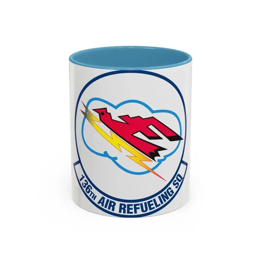 136 Air Refueling Squadron (U.S. Air Force) Accent Coffee Mug 11oz Light Blue - Go Mug Yourself