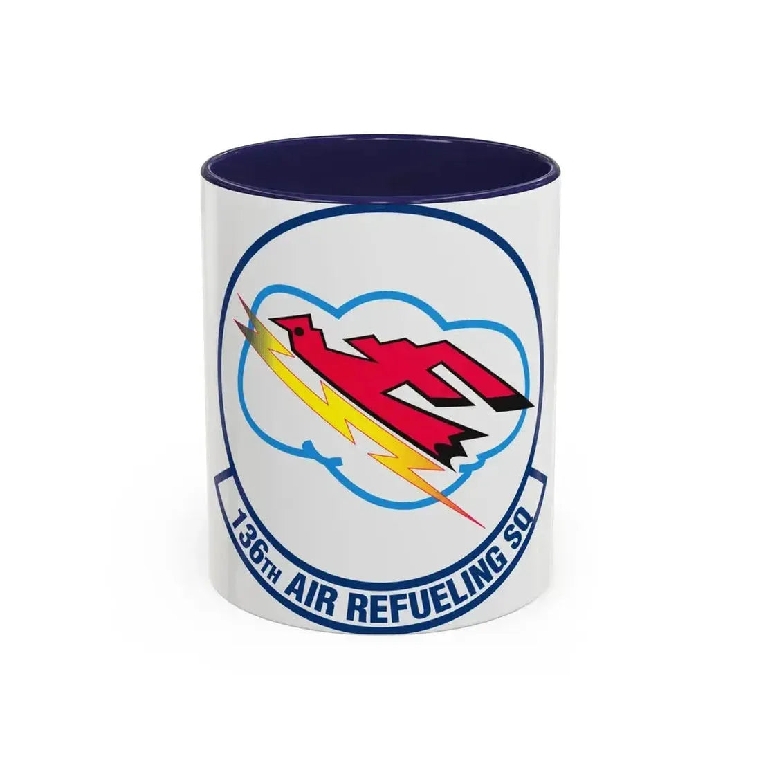 136 Air Refueling Squadron (U.S. Air Force) Accent Coffee Mug 11oz Navy - Go Mug Yourself