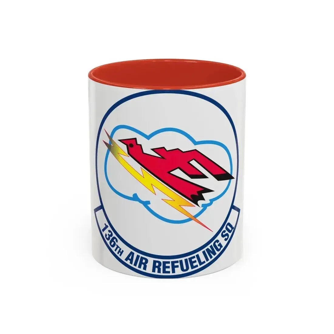 136 Air Refueling Squadron (U.S. Air Force) Accent Coffee Mug 11oz Red - Go Mug Yourself