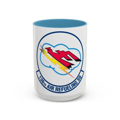 136 Air Refueling Squadron (U.S. Air Force) Accent Coffee Mug 15oz Light Blue - Go Mug Yourself