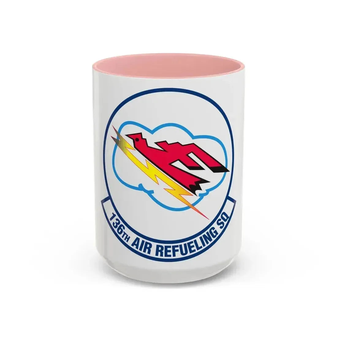 136 Air Refueling Squadron (U.S. Air Force) Accent Coffee Mug 15oz Pink - Go Mug Yourself