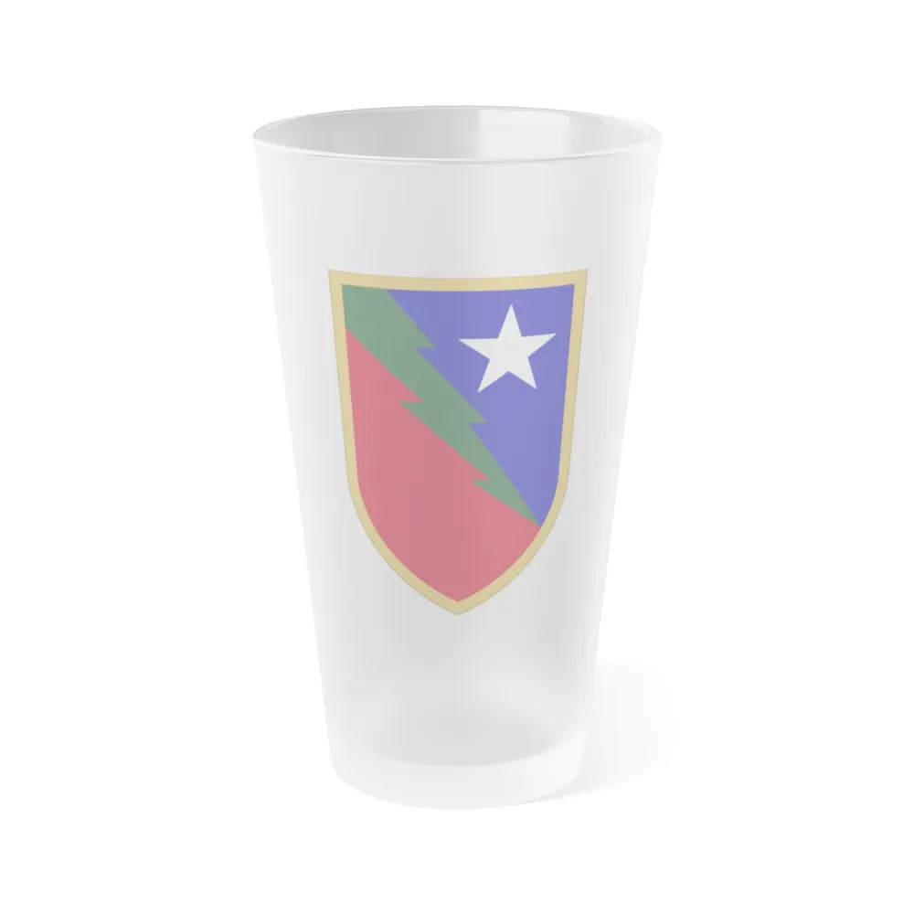 136 Maneuver Enhancement Brigade 2 (U.S. Army) Frosted Pint Glass 16oz-Go Mug Yourself