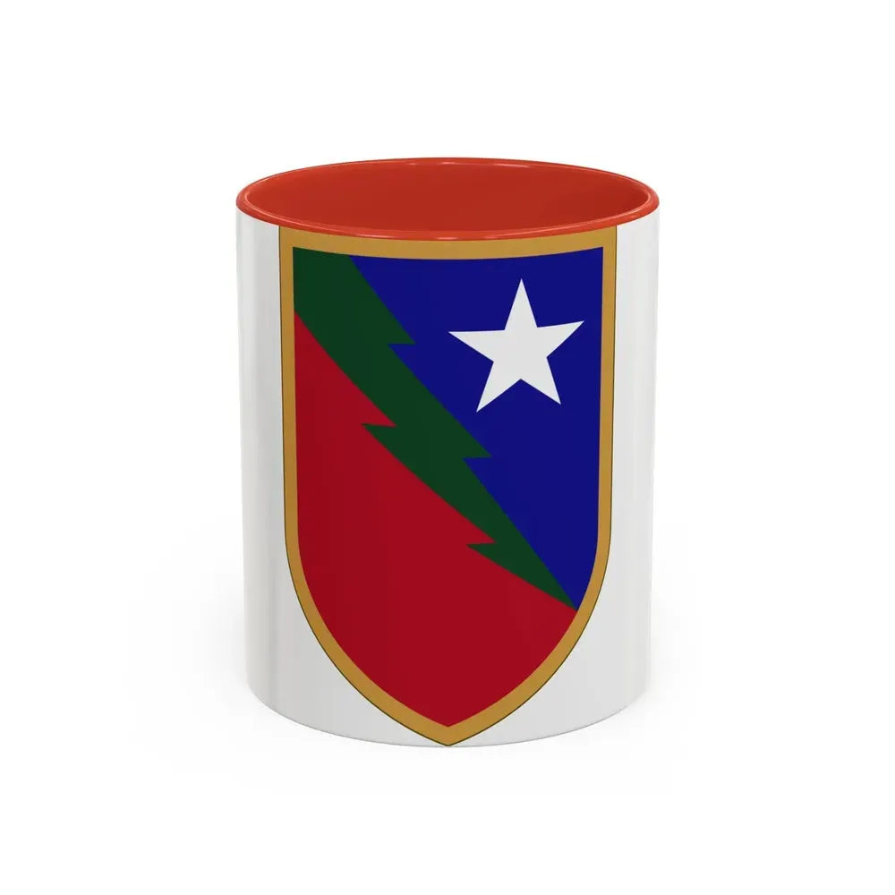 136 Maneuver Enhancement Brigade 2 (U.S. Army) Accent Coffee Mug 11oz Red - Go Mug Yourself