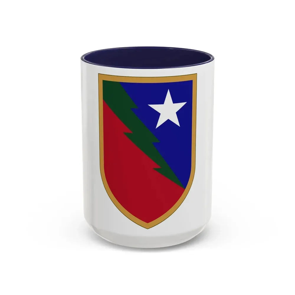 136 Maneuver Enhancement Brigade 2 (U.S. Army) Accent Coffee Mug 15oz Navy - Go Mug Yourself