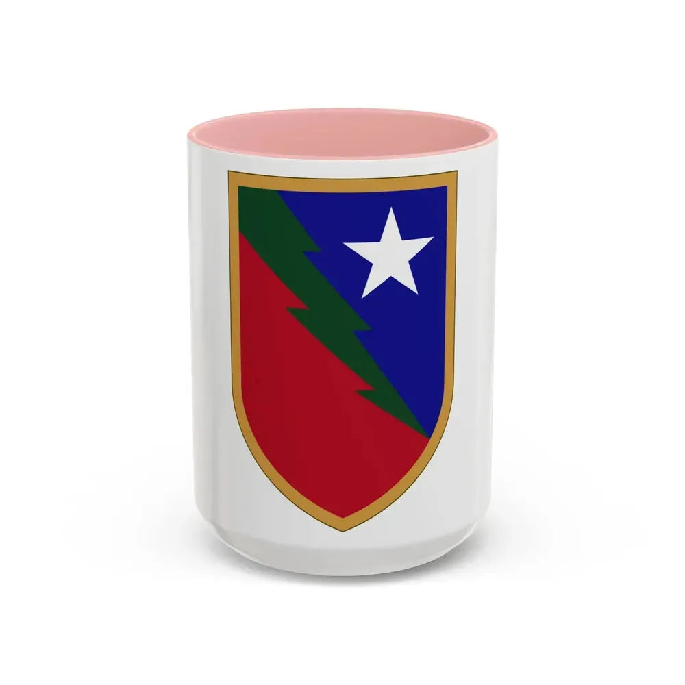 136 Maneuver Enhancement Brigade 2 (U.S. Army) Accent Coffee Mug 15oz Pink - Go Mug Yourself