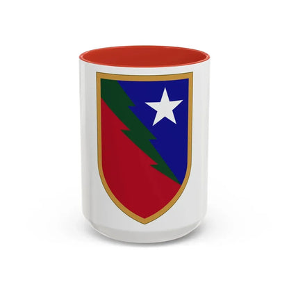 136 Maneuver Enhancement Brigade 2 (U.S. Army) Accent Coffee Mug 15oz Red - Go Mug Yourself