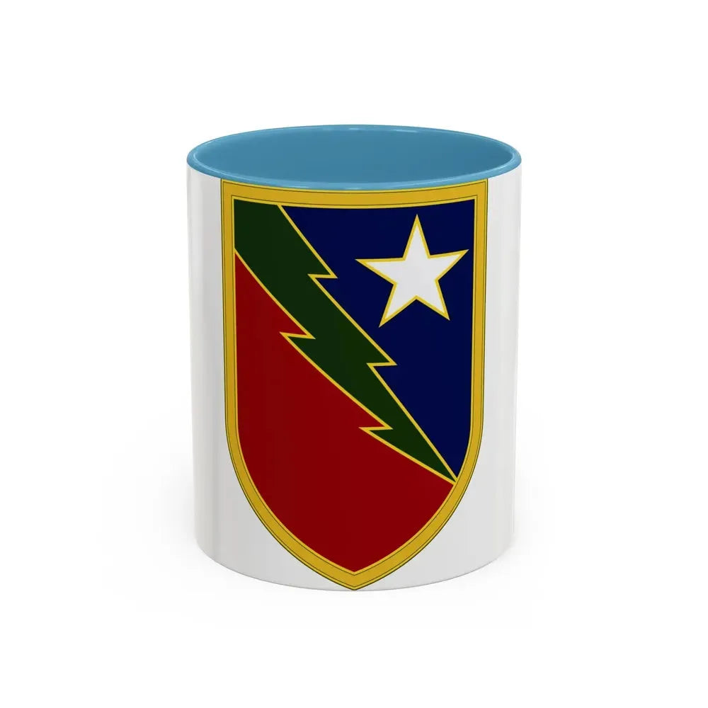136 Maneuver Enhancement Brigade 3 (U.S. Army) Accent Coffee Mug 11oz Light Blue - Go Mug Yourself