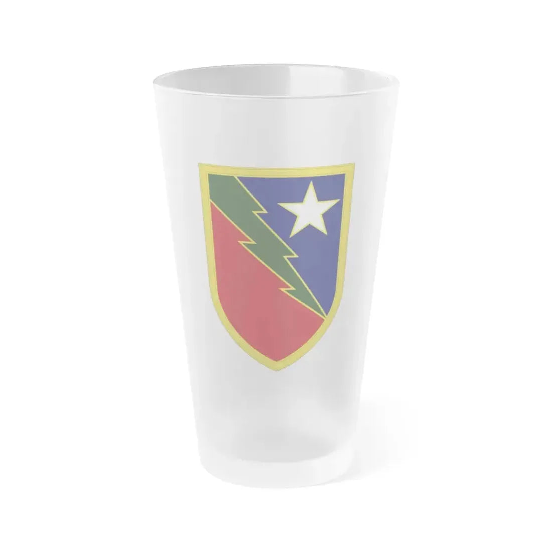 136 Maneuver Enhancement Brigade 3 (U.S. Army) Frosted Pint Glass 16oz Default Title - Go Mug Yourself