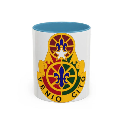 136 Maneuver Enhancement Brigade (U.S. Army) Accent Coffee Mug 11oz Light Blue - Go Mug Yourself