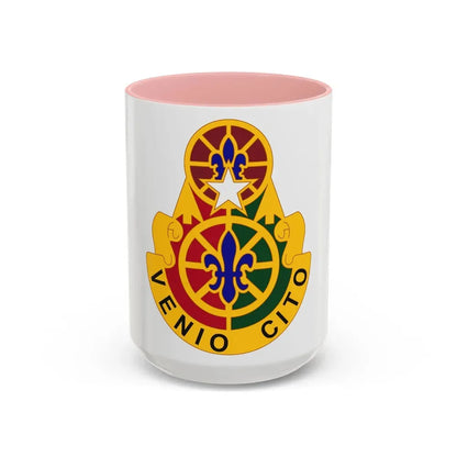 136 Maneuver Enhancement Brigade (U.S. Army) Accent Coffee Mug 15oz Pink - Go Mug Yourself