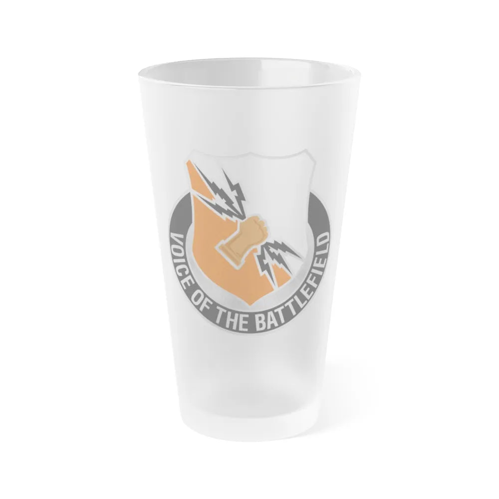 136 Signal Battalion (U.S. Army) Frosted Pint Glass 16oz-Go Mug Yourself