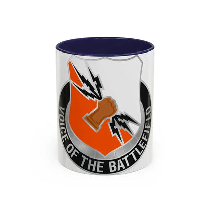 136 Signal Battalion (U.S. Army) Accent Coffee Mug 11oz Navy - Go Mug Yourself