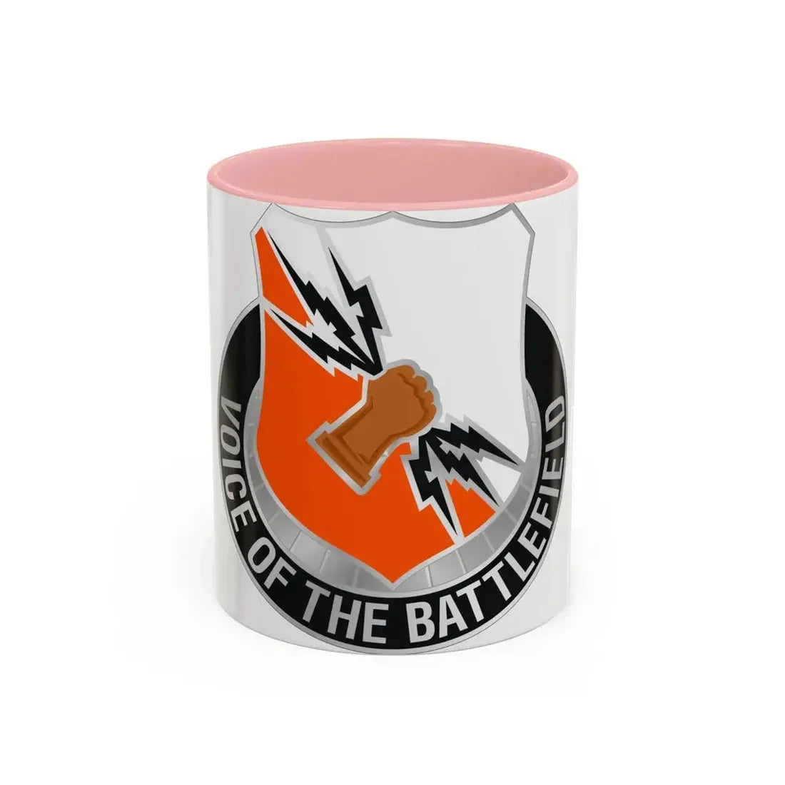 136 Signal Battalion (U.S. Army) Accent Coffee Mug 11oz Pink - Go Mug Yourself