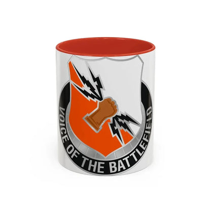 136 Signal Battalion (U.S. Army) Accent Coffee Mug 11oz Red - Go Mug Yourself