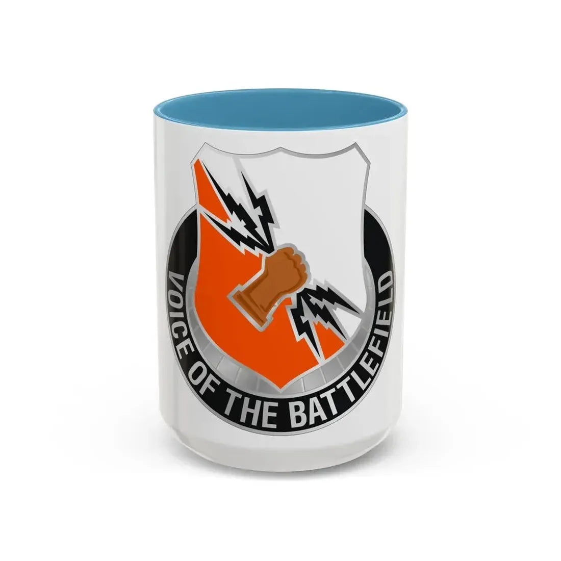 136 Signal Battalion (U.S. Army) Accent Coffee Mug 15oz Light Blue - Go Mug Yourself