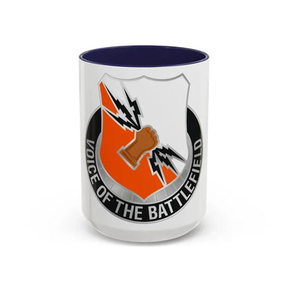 136 Signal Battalion (U.S. Army) Accent Coffee Mug 15oz Navy - Go Mug Yourself