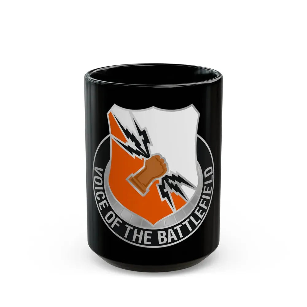 136 Signal Battalion (U.S. Army) Black Coffee Mug 15oz - Go Mug Yourself