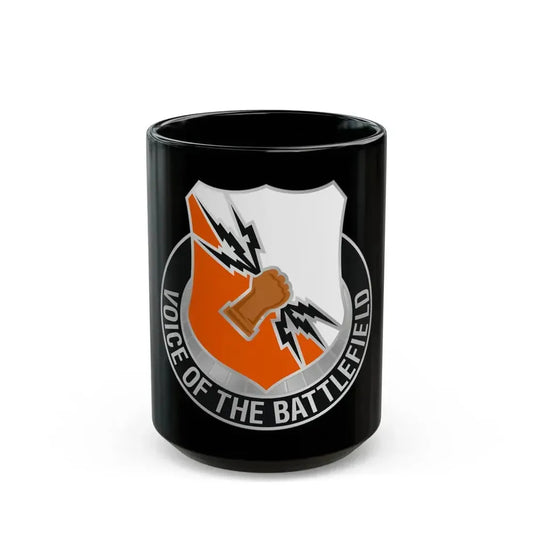 136 Signal Battalion (U.S. Army) Black Coffee Mug 15oz - Go Mug Yourself
