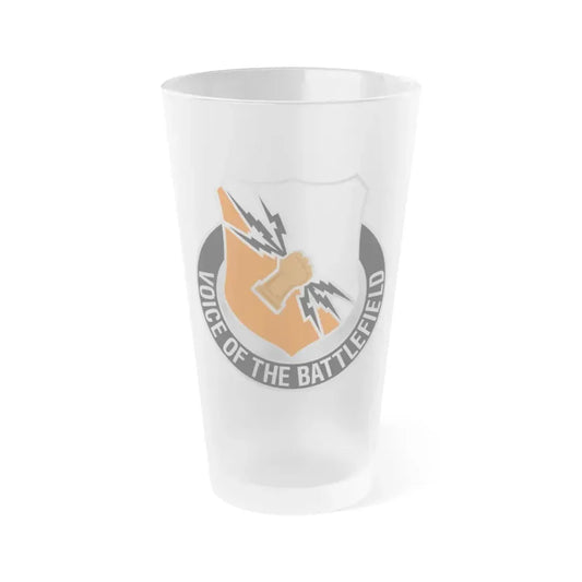 136 Signal Battalion (U.S. Army) Frosted Pint Glass 16oz Default Title - Go Mug Yourself