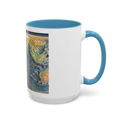 Indian Ocean Floor (1967) (Map) Accent Coffee Mug