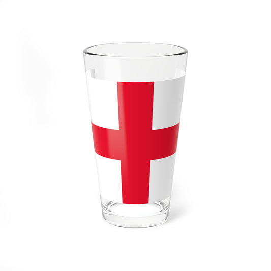 Flag of Guernsey 1936 (United Kingdom) Pint Glass 16oz