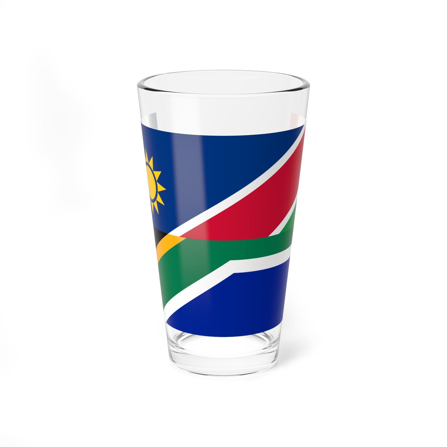Flag of Namibia and South Africa (Namibia) Pint Glass 16oz