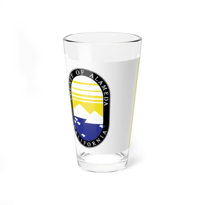 Flag of Alameda County California (United States) Pint Glass 16oz
