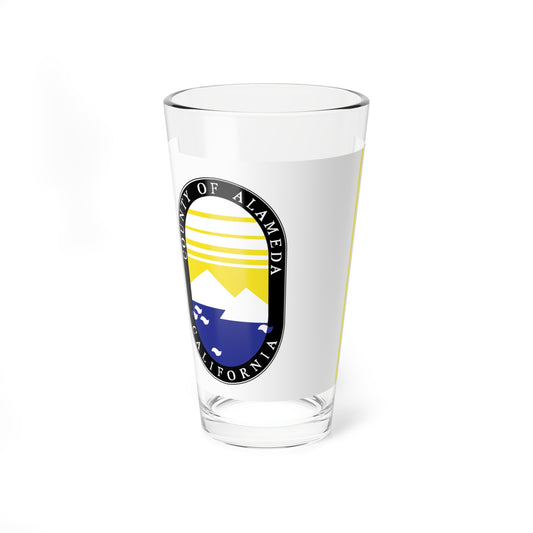 Flag of Alameda County California (United States) Pint Glass 16oz