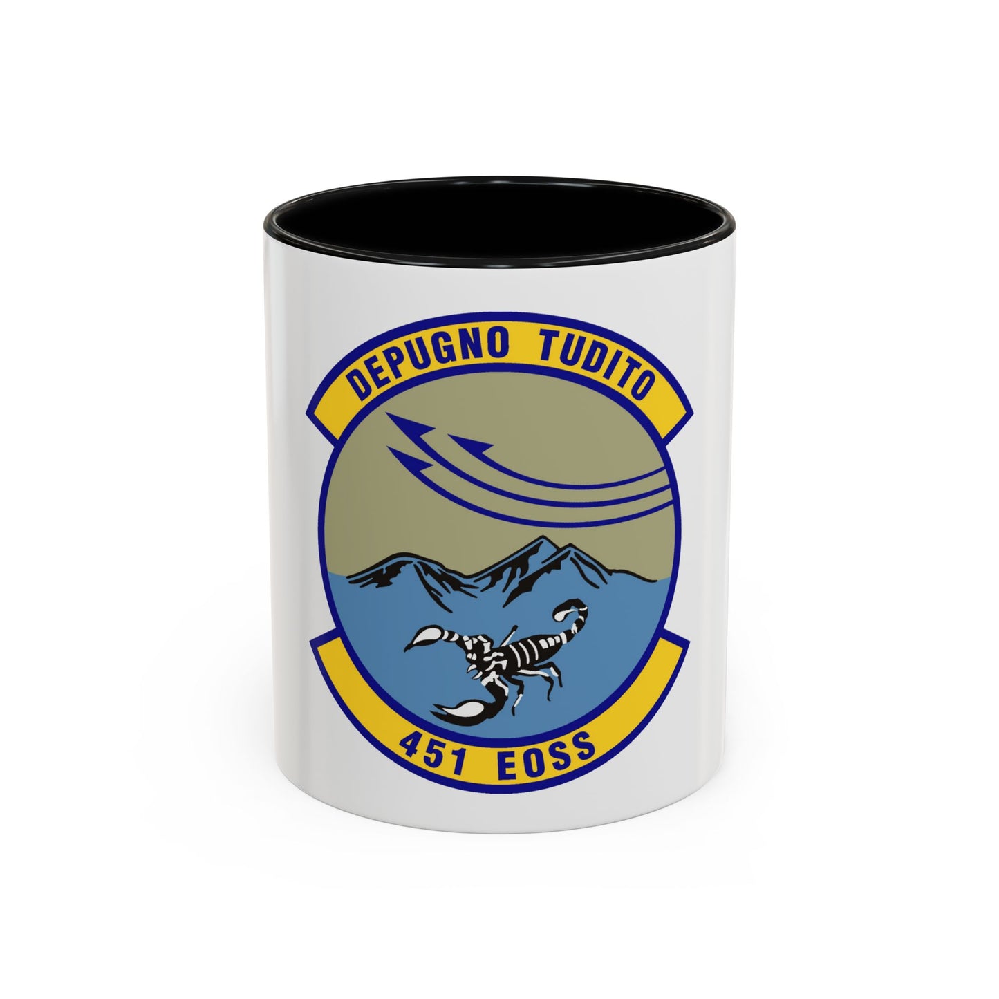 451st Expeditionary Operations Support Squadron (U.S. Air Force) Accent Coffee Mug