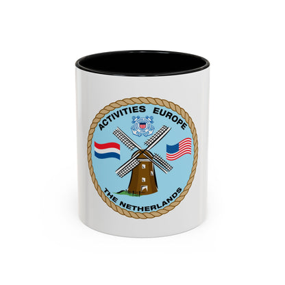 USCG Activities Europe the Netherlands (U.S. Coast Guard) Accent Coffee Mug