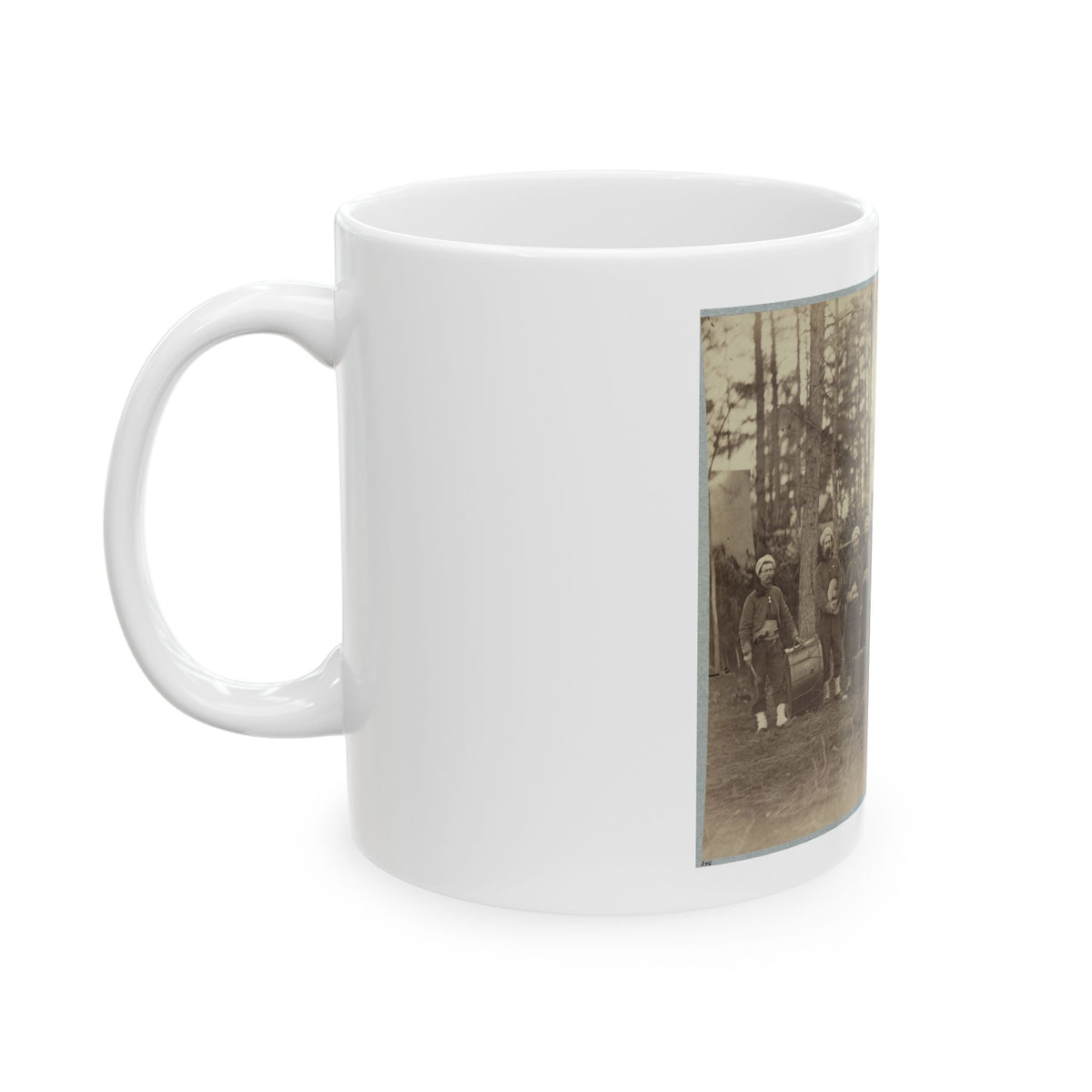Band Of 114th Pennsylvania Infantry In Front Of Petersburg, Va., August, 1864 (U.S. Civil War) White Coffee Mug
