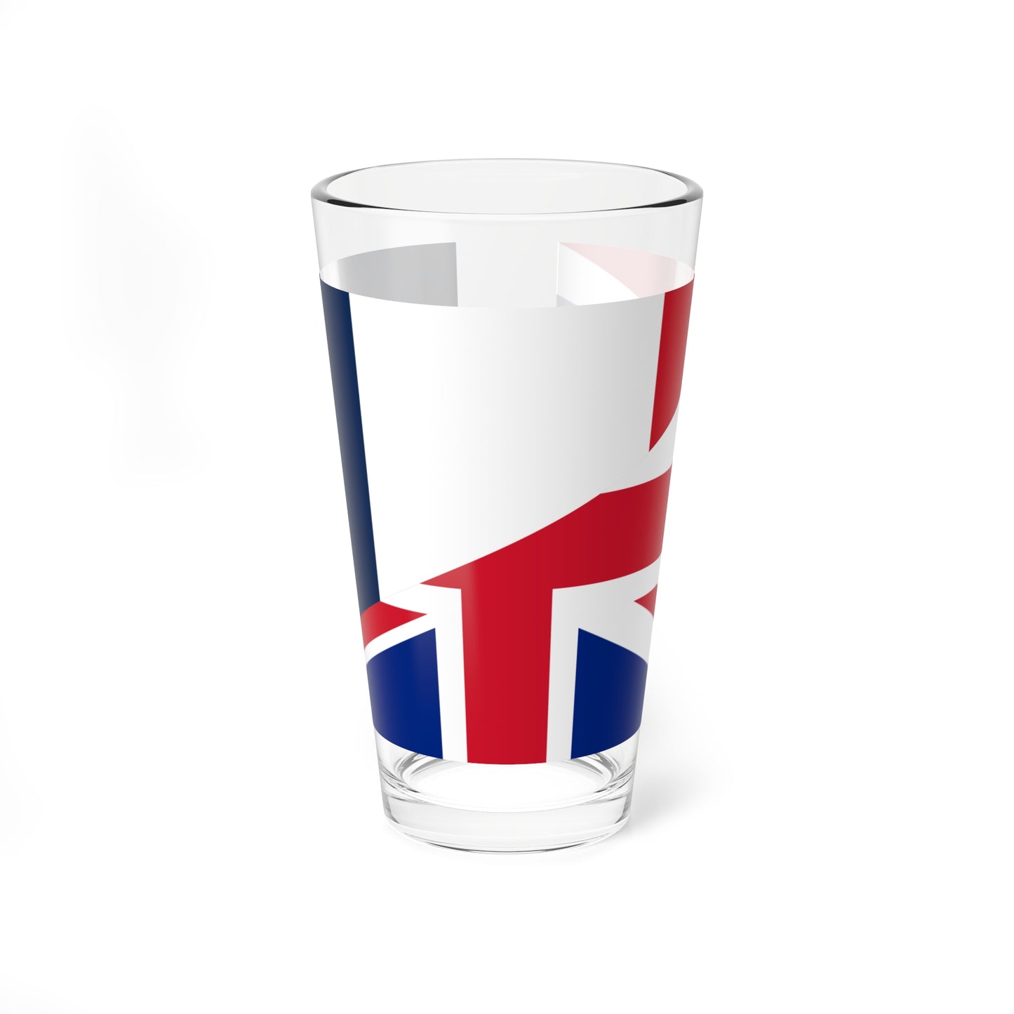 Flag of France and the United Kingdom (France) Pint Glass 16oz