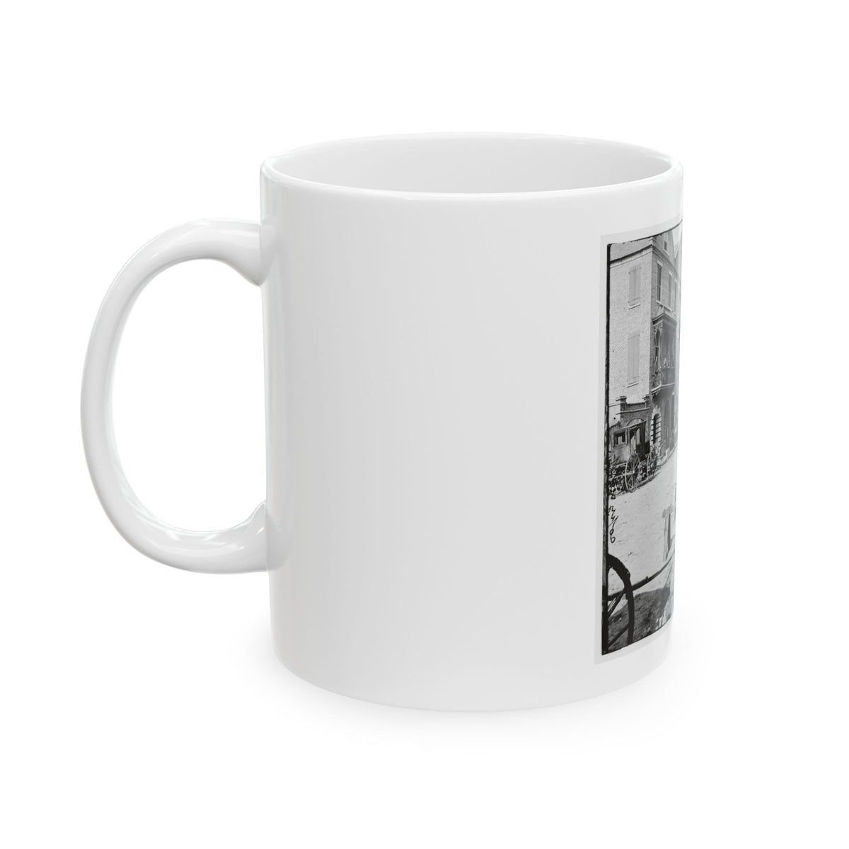 Charleston, S.C. Archibald Mcleish's Vulcan Iron Works And Other Houses On Cumberland Street (U.S. Civil War) White Coffee Mug