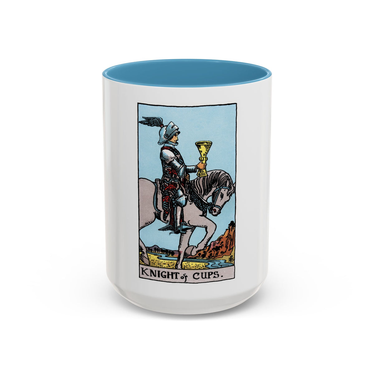 The Knight of Cups (Tarot Card) Accent Coffee Mug