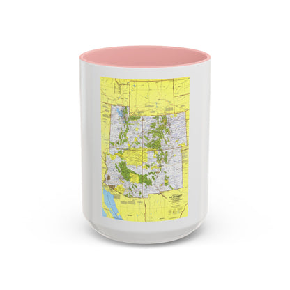 USA - Southwest 1 (1977) (Map) Accent Coffee Mug