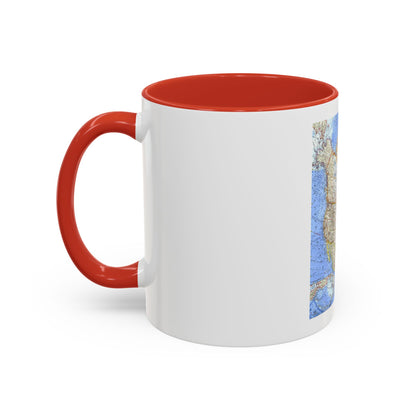 North America (1964) (Map) Accent Coffee Mug