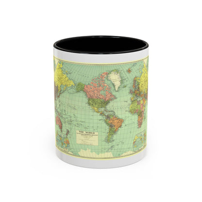 World Map (1932) (Map) Accent Coffee Mug