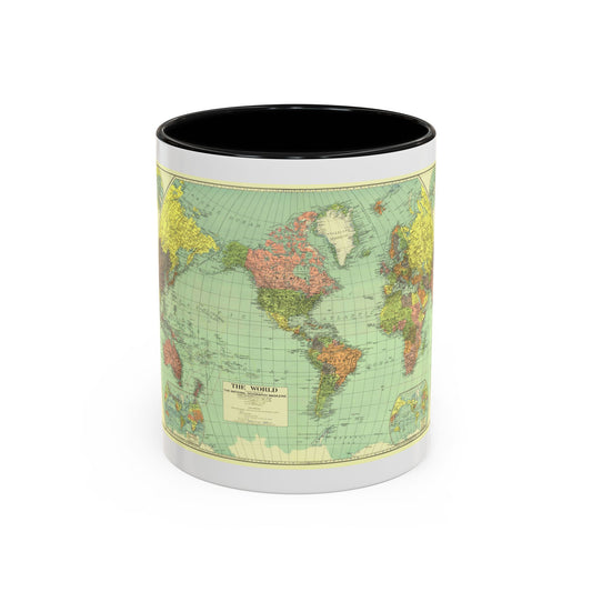 World Map (1932) (Map) Accent Coffee Mug
