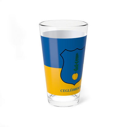 Flag of Cegledbercel (Hungary) Pint Glass 16oz