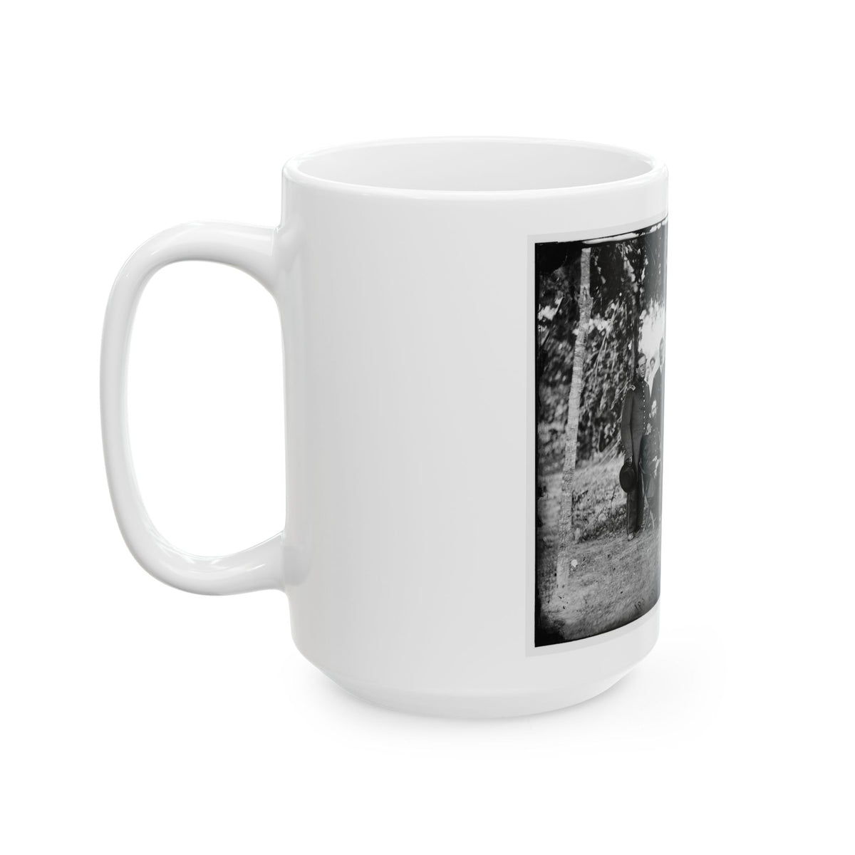 Washington, District Of Columbia. Gen. Jefferson C. Davis And Staff (U.S. Civil War) White Coffee Mug