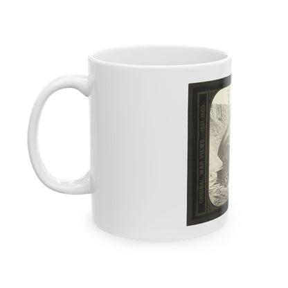Battery No. 4 Near Yorktown Mounting Ten 13 Inch Mortars Each Weighing 20,000 Pounds. South End (U.S. Civil War) White Coffee Mug