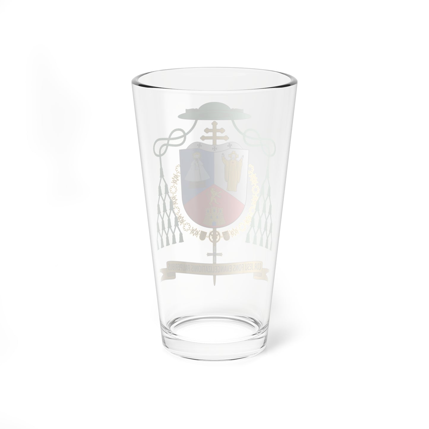 Escudo de Francisco Cerro Chaves arzobispo primado (Spain) (Coat of Arms) Pint Glass 16oz
